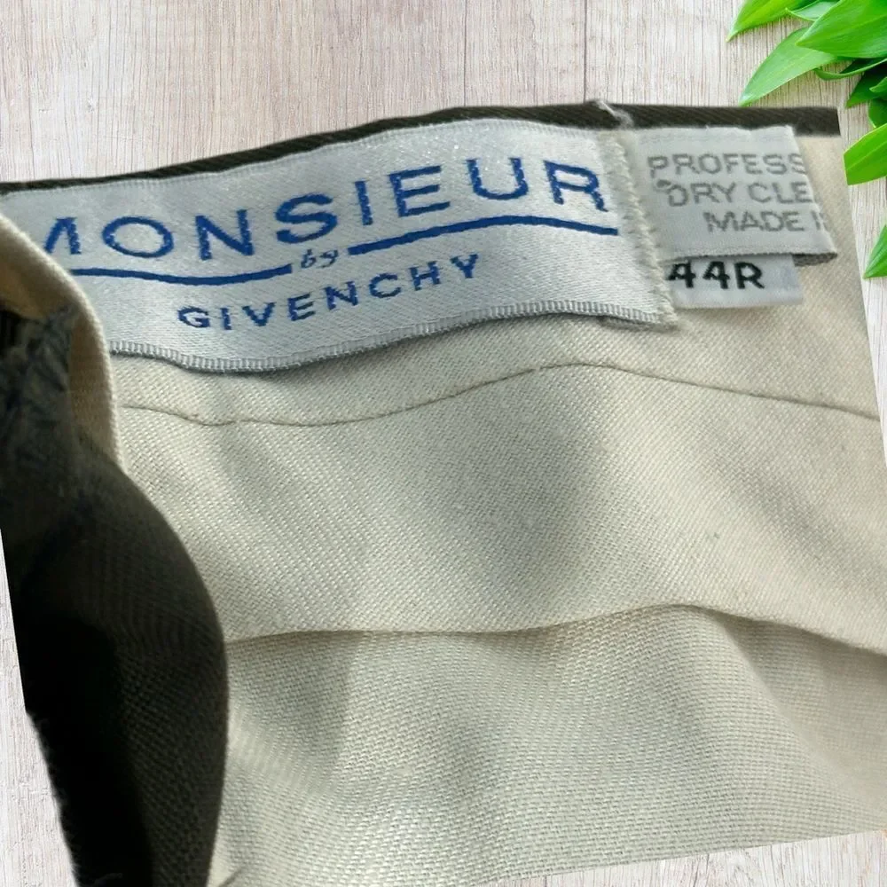 Monsieur Givenchy Men's Trousers Size‎ 44R Classic Vintage Formal